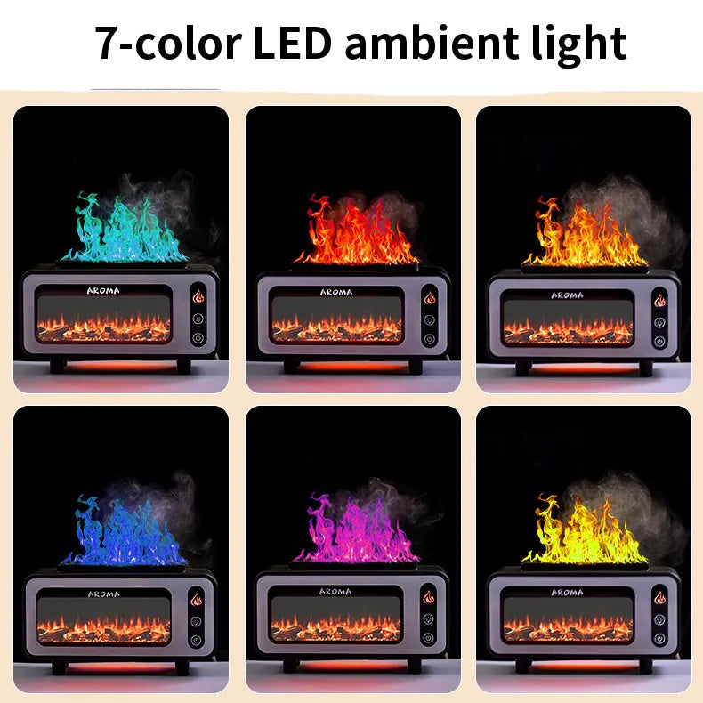 3D Fire Aroma Diffuser Essential Oil