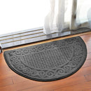 Retro Semicircular Polypropylene Dust Mat Door Mat


