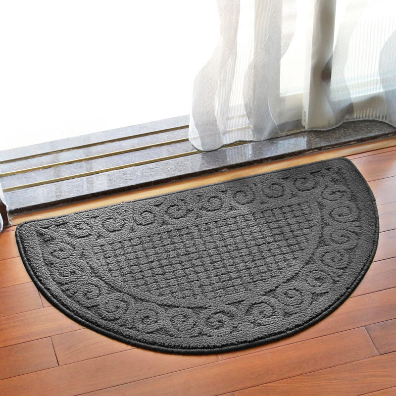 Retro Semicircular Polypropylene Dust Mat Door Mat


