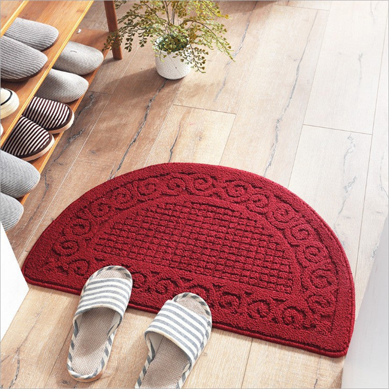 Retro Semicircular Polypropylene Dust Mat Door Mat


