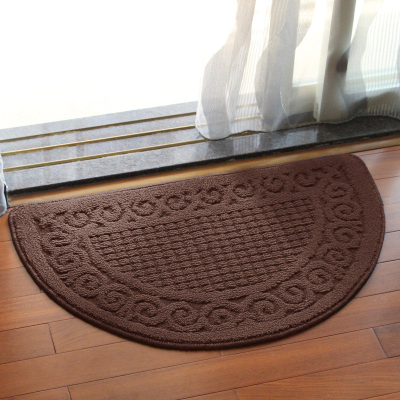 Retro Semicircular Polypropylene Dust Mat Door Mat


