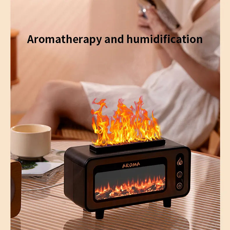 3D Fire Aroma Diffuser Essential Oil