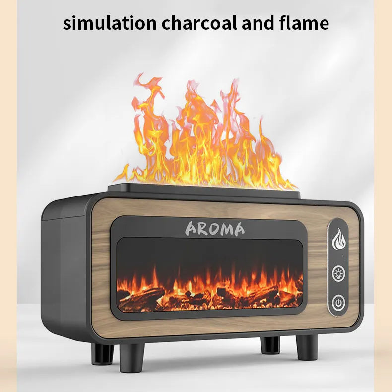 3D Fire Aroma Diffuser Essential Oil