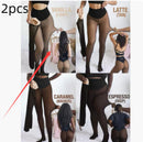 Single Thread Stitching Cross-border Winter Warm Translucent Leggings