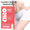 Boric Acid Vaginal Support for Feminine Hygiene, Vaginal Odor Relief, 12 Suppositories by OPositiv Health.